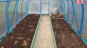 Теплица осенью