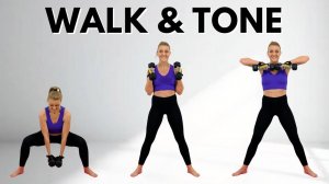 🔥 20-МИНУТНАЯ КАРДИО ТРЕНИРОВКА “ХОДЬБА + ТОНУС” С ГАНТЕЛЯМИ 🔥 Сжигаем жир и наращиваем мышцы 🔥