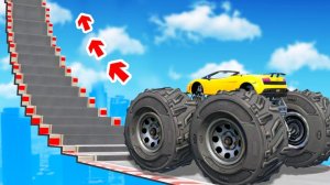 СМОЖЕТ ЛИ МОНСТР-ТРАК ПРОЕХАТЬ ПО СТУПЕНЬКАМ ЛЕСТНИЦЫ В ГТА 5 ? - ЭКСПЕРИМЕНТ В GTA 5