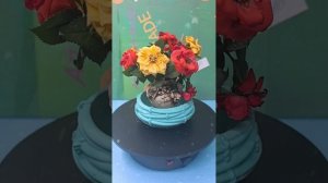 Кашпо из гипса ручная работа.