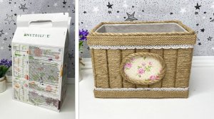 Мастер класс ✂ Не выбрасывайте картонные коробки из них можно сделать дизайнерскую вещь