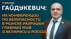Гайдукевич: на конференции по безопасности разрушен главный миф о Беларуси и РФ