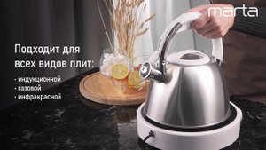 Металлический чайник MARTA MT-3080