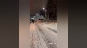 ДТП в Иркутске "с горы"