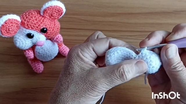 Хомочка. Вяжем игрушку хомячка ч.2. смотреть онлайн