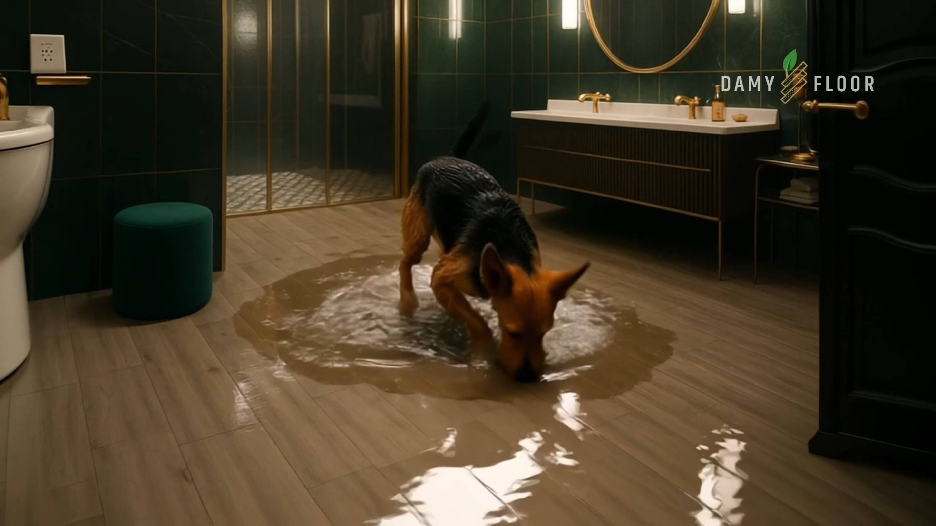 💧Вашему напольному покрытию теперь не страшны водные процедуры домашнего питомца! смотреть онлайн