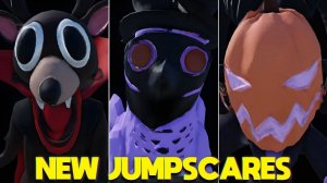 Все хэллоуинские скримеры — 99 ночей в лесу [ROBLOX] 🏞️👻