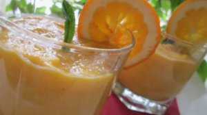 Шейк апельсиновый кремовый.