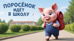Мультфильм для детей. Поросёнок Петрушка идёт в школу! 0+