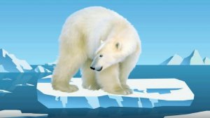 Детям о животных. Белый медведь.