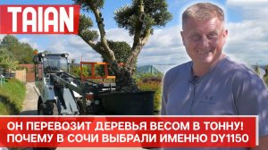 Он перевозит деревья весом в тонну! Почему в Сочи выбрали именно TAIAN DY1150