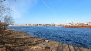 Красноярск апрель 2023г. берег Енисея