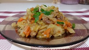 Капуста тушеная с МЯСОМ или вкусный БИГУС.