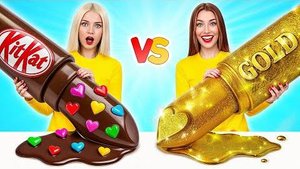 Челлендж. Шоколадная Еда vs Настоящая еда | Смешные Рецепты с Едой от Candy DO