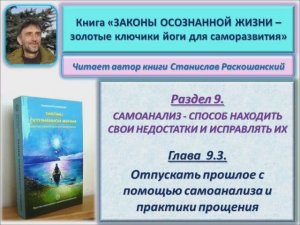 Аудио книга "Законы осознанной жизни". Отпускать прошлое с помощью самоанализа и практики прощения