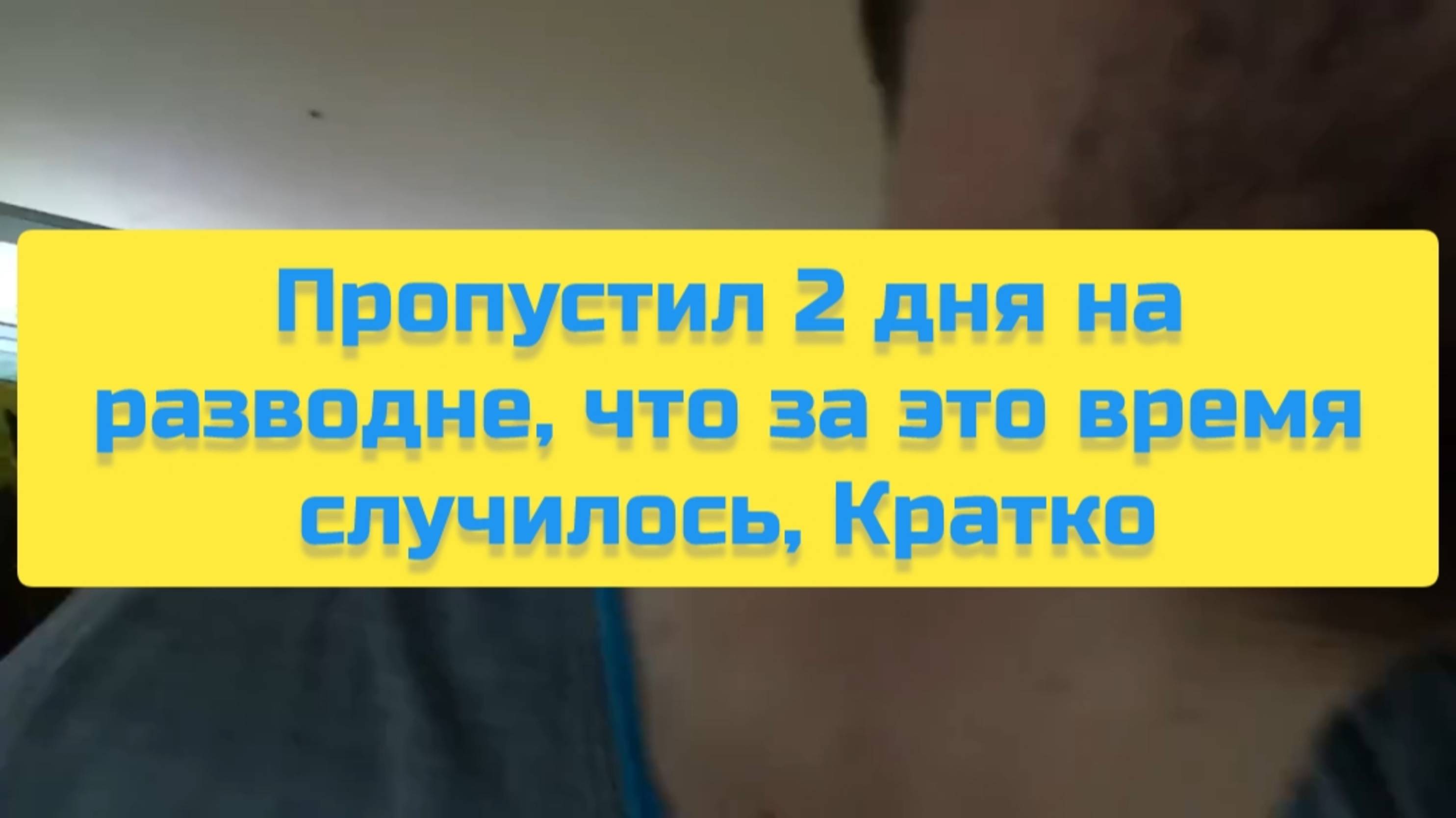 ПРОПУСТИЛ 2 ДНЯ НА РАЗВОДНЕ, ЧТО ЗА ЭТО ВРЕМЯ СЛУЧИЛОСЬ, КРАТКО смотреть онлайн