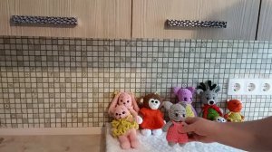 Вязаные игрушки, нашли своих хозяев