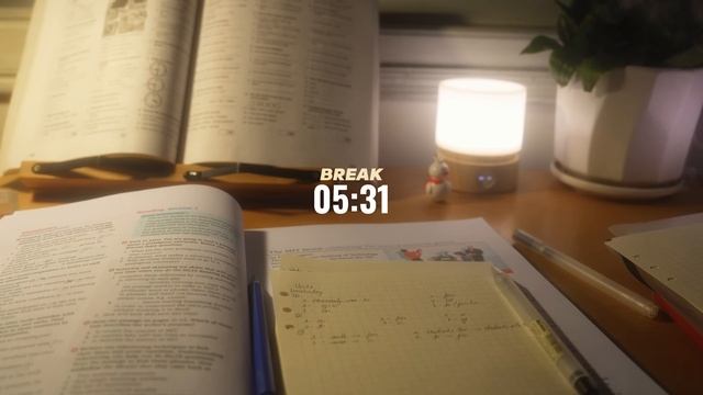 2 часа STUDY WITH ME late night  ｜ Calm Piano, Fire Crackle｜ Pomodoro 50-10