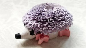 Ежик в технике квиллинг