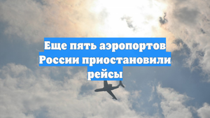 Еще пять аэропортов России приостановили рейсы