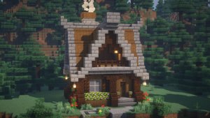 КРАСИВЫЙ СТАРТОВЫЙ ДОМ В МАЙНКРАФТЕ! | ПРОЕКТ 19