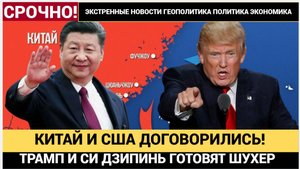 Китай и США на грани ГРАНДИОЗНОГО ШУХЕРА Трамп и Си Цзиньпин решат судьбу мировой экономики!-
