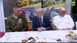 Путин встретился с участниками СВО в военном госпитале в Москве