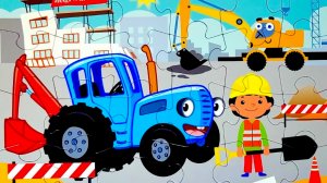Пазл 🧩 Синий Трактор 🚜 видео для детей ❤️
