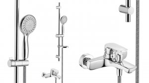 Распаковка душевого комплекта со смесителем для ванны Swedbe Venado 1690