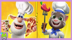 Говорящий Буба против Говорящего Тома.Битва Поваров.Кто Лучше Готовит Бургеры в Мульт Играх