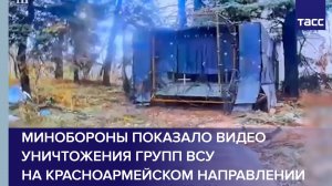 Минобороны показало видео уничтожения групп ВСУ на красноармейском направлении