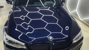 BMW 5 G30 - полировка кузова автомобиля и нанесение керамики в 2 слоя