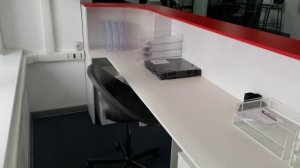 Ресепшн радиусный для фитнес клуба