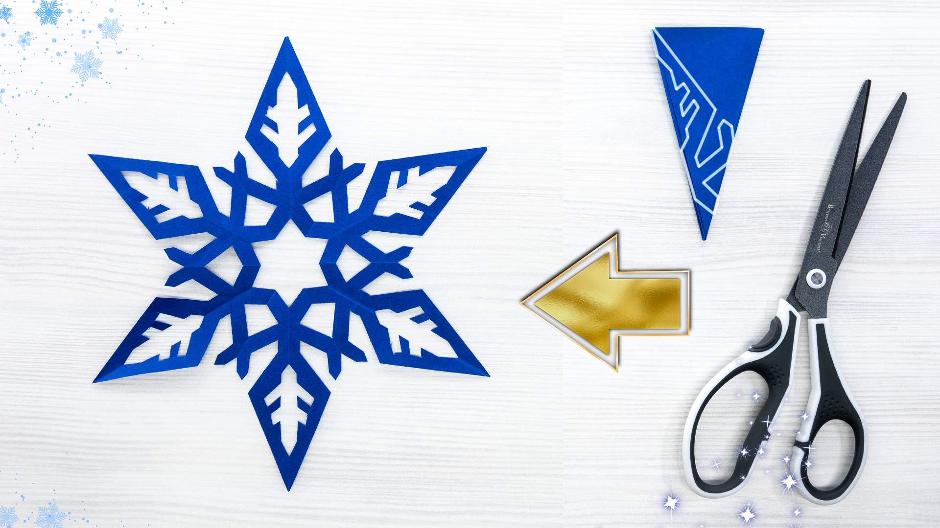 Как сделать потрясающую снежинку из бумаги формата А4 ✂️ смотреть онлайн