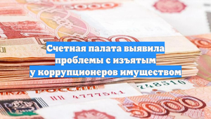 Счетная палата выявила проблемы с изъятым у коррупционеров имуществом