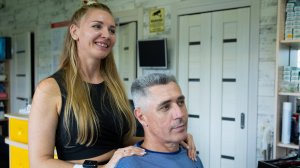 ✂️(ASMR) Полный уход, красивая прическа и благодарный клиент #asmr #haircut #femalebarber #асмр