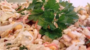 ВКУСНЫЙ НЕЖНЫЙ САЛАТ ИЗ ПЕКИНСКОЙ КАПУСТЫ