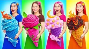 Девушка Огонь, Вода, Воздух и Земля Покемоны в Реальной Жизни | Сумасшедший Челлендж от Candy DO