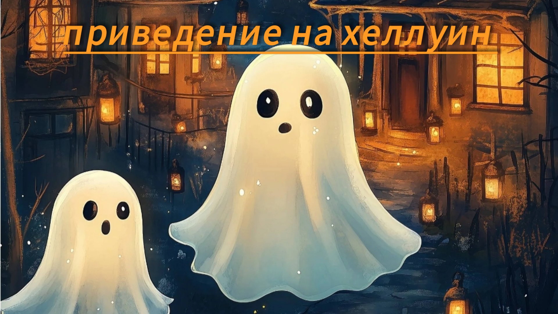 Туториал как сделать приведение на тему декор для Хеллоуина! смотреть онлайн