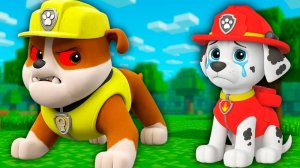 КРЕПЫШ ЩЕНЯЧИЙ ПАТРУЛЬ СТАЛ ОЧЕНЬ ЗЛЫМ В МАЙНКРАФТЕ