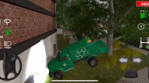 РАЗБИЛ НОВЫЙ ГАЗОН? Новый мусоровоз!  Работаю на мусоровозе. Собираю мусор! Trash Truck Simulator♻️