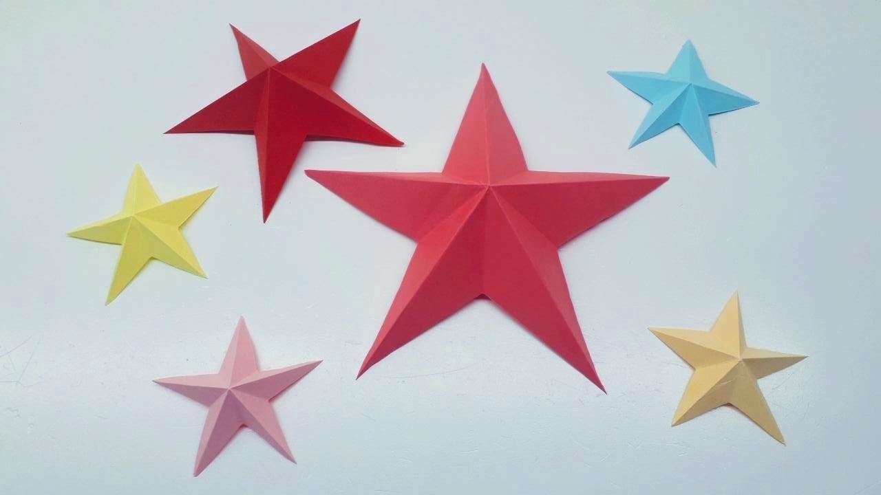 Звезда из бумаги | Оригами звезда | Звездочка из бумаги своими руками | смотреть онлайн