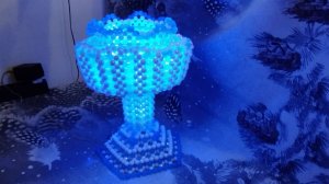 Лампа настольная из бусин. Часть 2