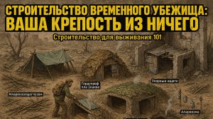 Строительство Импровизированного Укрытия: Ваша Крепость Из Мусора И Деревьев