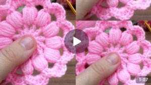 Круглый мотив крючком #всевжизнисвязано #вязаниекрючком