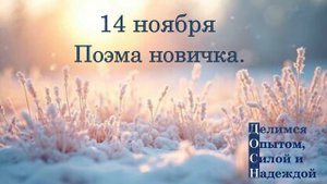 14 ноября. Поэма новичка.