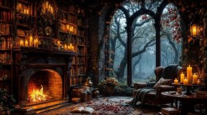 Мистическое_LOFI / Чарующие ЗВУКИ камина / Мерцающие ОГОНЬКИ свечей / ЗАКОЛОДОВАННЫЙ ноябрь...