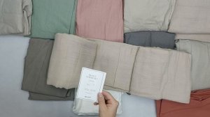 39789 Постельное белье комплектами H&M сток (хлопок, лен, муслин), 5пак, оптом