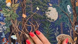 «Таинственный лес» - набор для вышивания нитками