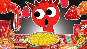 Incredibox Sprunki - Raddy Convenience Store Food Red MUKBANG | Mukbang Animation